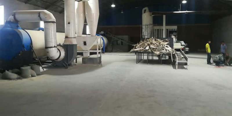 6 T/H wood pellet production line in Jilin(图3)